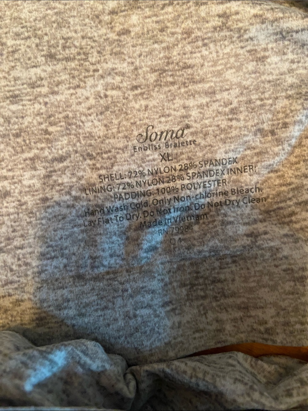 Soma Heather Gray Seamless Bralette Tank - Picture 4 of 4